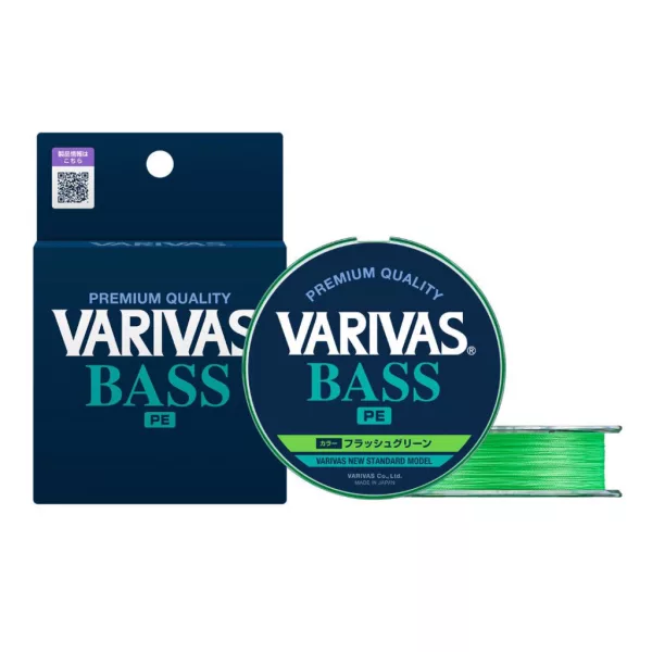 Varivas Bass PE X4 150m #0,6 0,128mm 10lb Flash Green Pletená šnúra