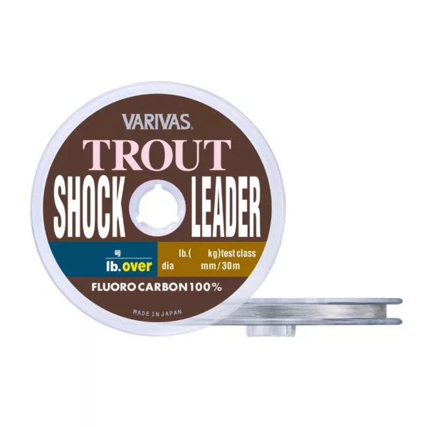 Varivas Trout ShockLeader Fluorocarbon 30m 0,205mm 6lb Fluorocarbon Nadväzec