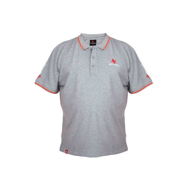 Nytro Light Marl Grey Polo Shirt Tričko 2XL