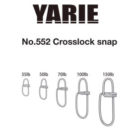 Yarie 552 Crosslock Snap 150lb Karabínka 7ks