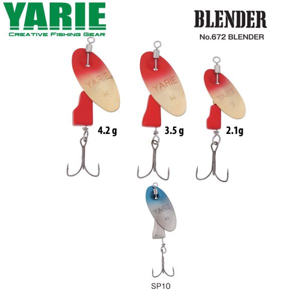Yarie 672 Blender 3,5gr SP10 Modrá Strieborná Rotátor