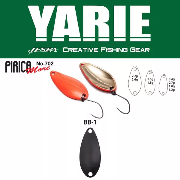 Yarie 702 Pirica More 1,0gr BB1 Čierny Lyžička