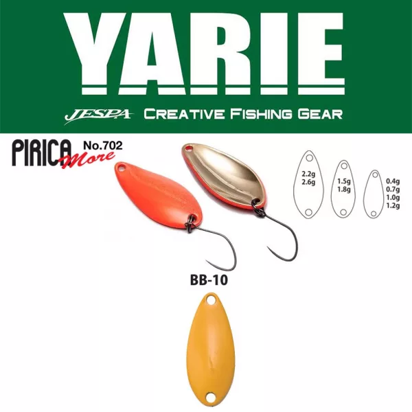 Yarie 702 Pirica More 1,0gr BB10 Mustard Lyžicová Návnada