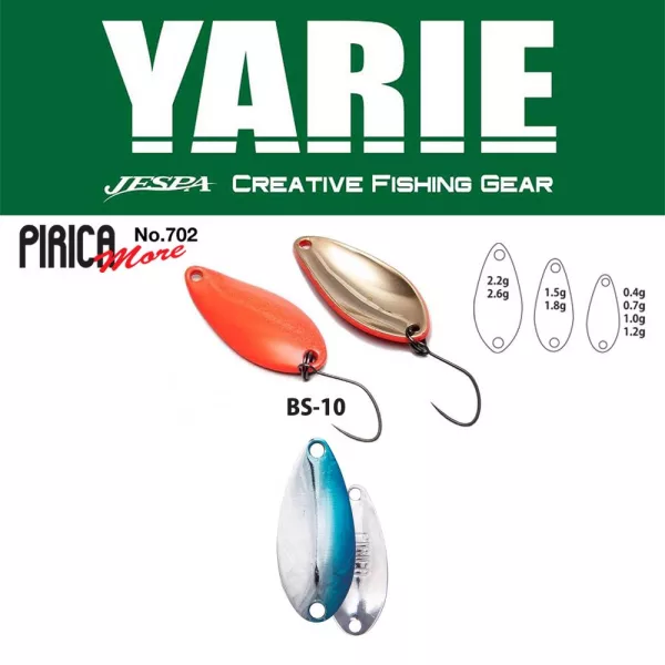 Yarie 702 Pirica More 1,8gr BS-10 Blue/Silver Lyžička Vobler