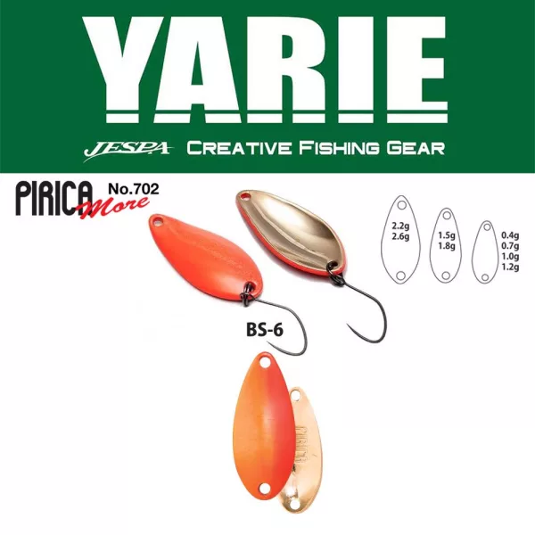 Yarie 702 Pirica More 2,2gr BS-6 Candy Orange Lyžica Vobler