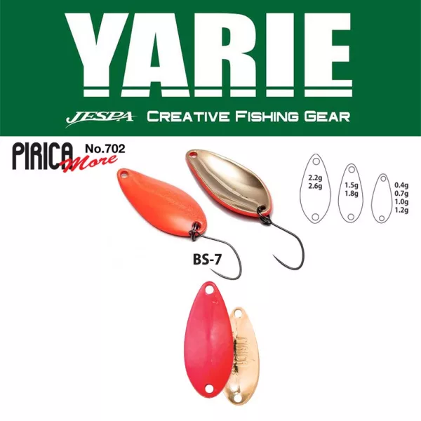 Yarie 702 Pirica More 2,2gr BS-7 Candy Pink Lyžica Vobler
