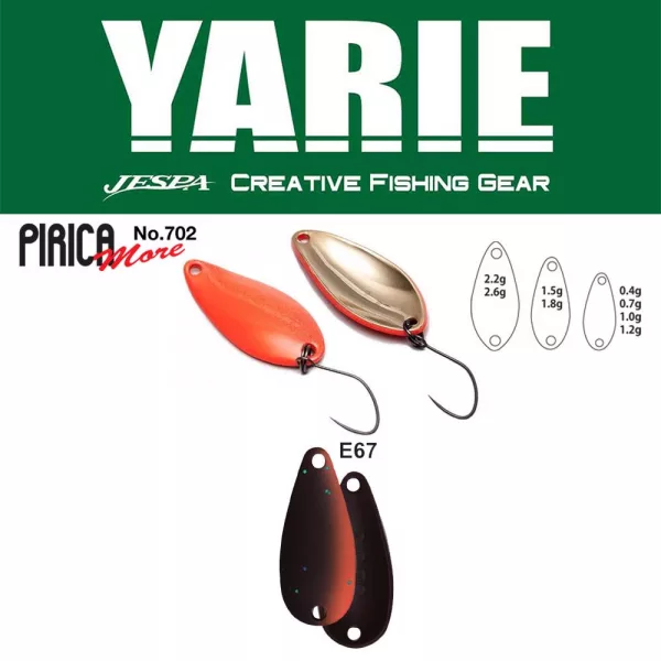 Yarie 702 Pirica More 2,2gr E67 Winner Brown Lopatka