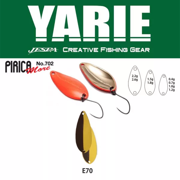 Yarie 702 Pirica More 2,2gr E70 Pudding Lyžičkový vobler