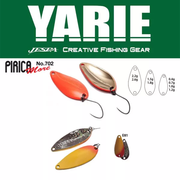 Yarie 702 Pirica More 2,2gr E81 Murasaki Uni Lyžičková nástraha