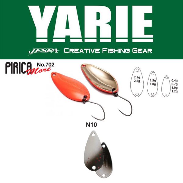 Yarie 702 Pirica More 2,2gr N10 Black Slash Lyžicový Blinker