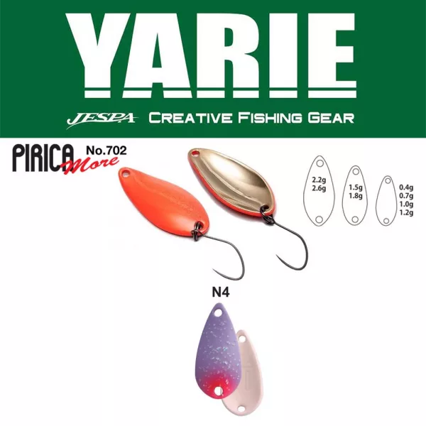 Yarie 702 Pirica More 2,2gr N4 Night Purple Lyžičková nástraha