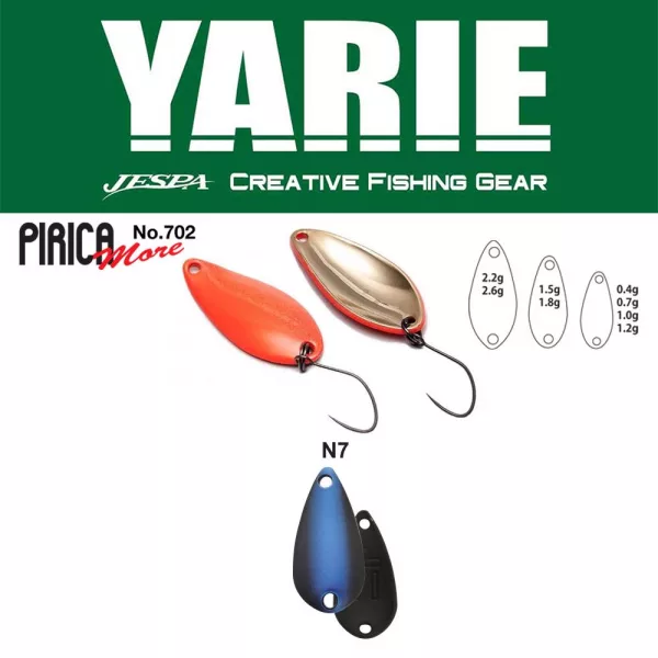 Yarie 702 Pirica More 2,2gr N7 Husky Eye Lyžičková nástraha