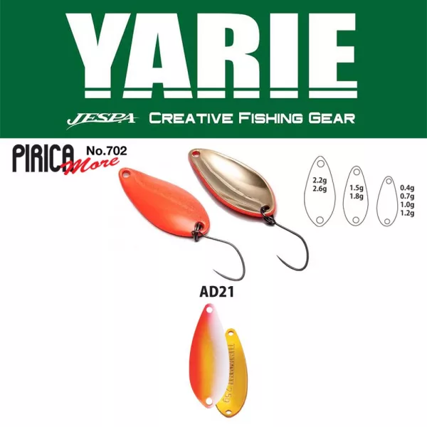 Yarie 702 Pirica More 2,6gr AD21 Uzakin Lyžica Voblér