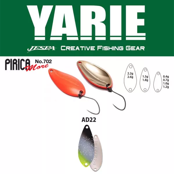 Yarie 702 Pirica More 2,6gr AD22 Saber Silver Lyžička Rotačka