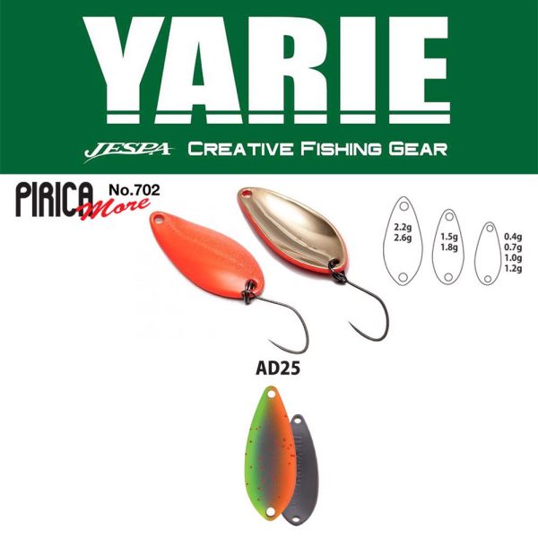 Yarie 702 Pirica More 2,6gr AD25 Vegetable Lyžica Voblér
