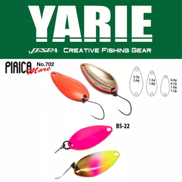 Yarie 702 Pirica More 2,6gr BS-22 Dragon Fruits Lyžičkový blikač
