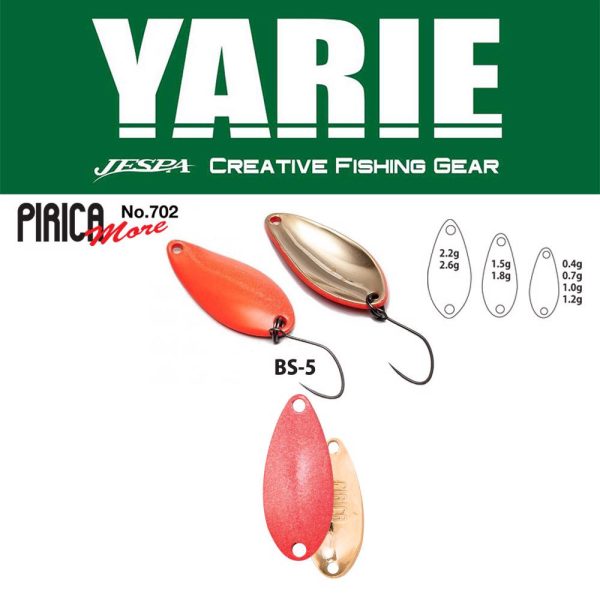 Yarie 702 Pirica More 2,6gr BS-5 Matte Red Lyžičkový blikač