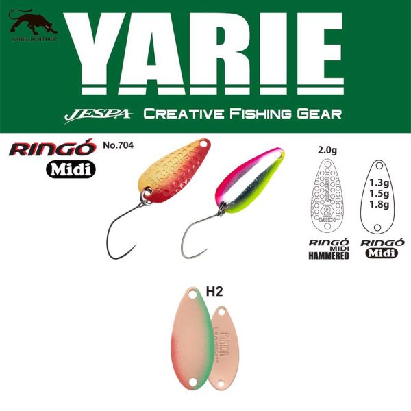Yarie 704 Ringo Midi 1,8gr H2 Salmon lyžičková nástraha