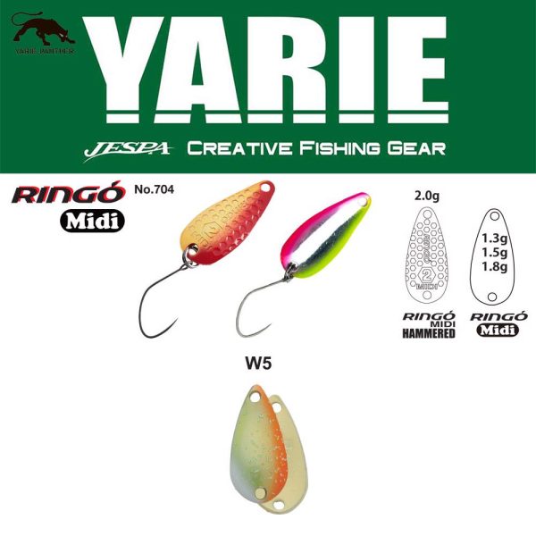Yarie 704 Ringo Midi 1,8gr W5 Melon Short Lyžica Blikačka