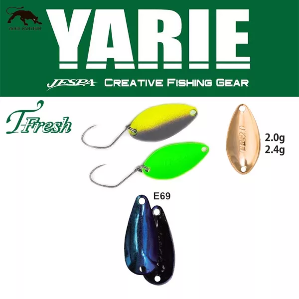 Yarie 708T T-Fresh 2,0gr E69 Fire Blue Lyžica Blikačka