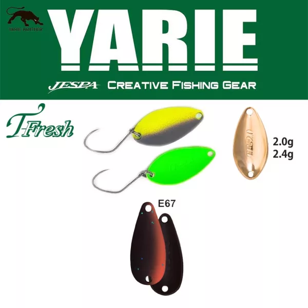 Yarie 708T T-Fresh 2,4gr E67 Winner Brown Lyžica Blikač