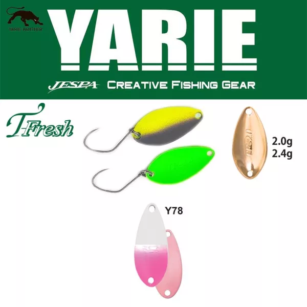 Yarie 708T T-Fresh 2,4gr Y78 Shiropino Lyžičková nástraha