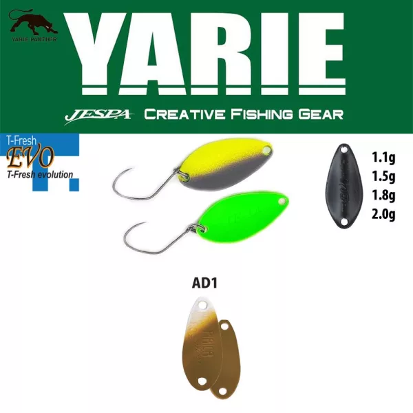 Yarie 710T T-Fresh Evo 1,1gr AD1 Kaschyan Lyžičková plošina
