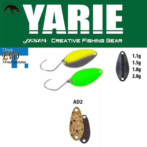 Yarie 710T T-Fresh Evo 1,1gr AD2 Mastu Pellet B Lyžica Blikač