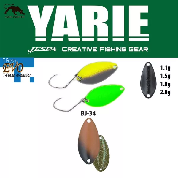 Yarie 710T T-Fresh Evo 1,1gr BJ-34 Bahun Uni Lyžica Blikačka