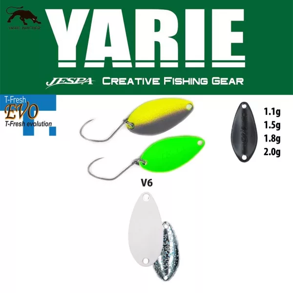 Yarie 710T T-Fresh Evo 1,1gr V6 Uzagin Lyžica Blikač