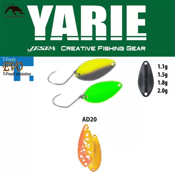 Yarie 710T T-Fresh Evo 1,5gr AD20 First Fire Lyžica Blikač