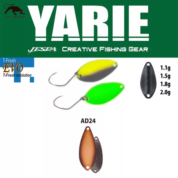 Yarie 710T T-Fresh Evo 1,5gr AD24 Oyster plandavý voblér