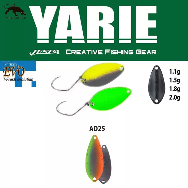 Yarie 710T T-Fresh Evo 1,5gr AD25 Vegetable Lyžica Blikač
