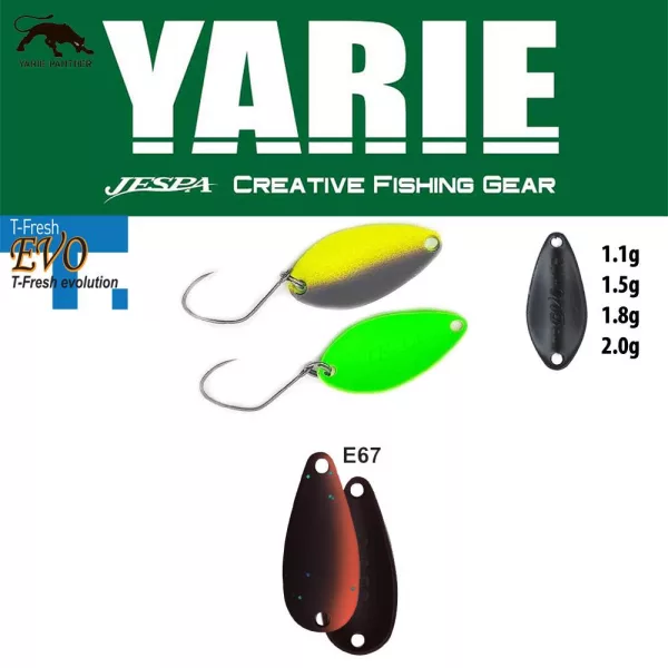 Yarie 710T T-Fresh Evo 1,5gr E67 Winner Brown Lyžička Blinker