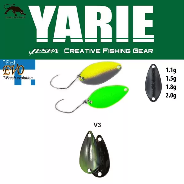 Yarie 710T T-Fresh Evo 1,5gr V3 Ayu Lyžicový Vobler