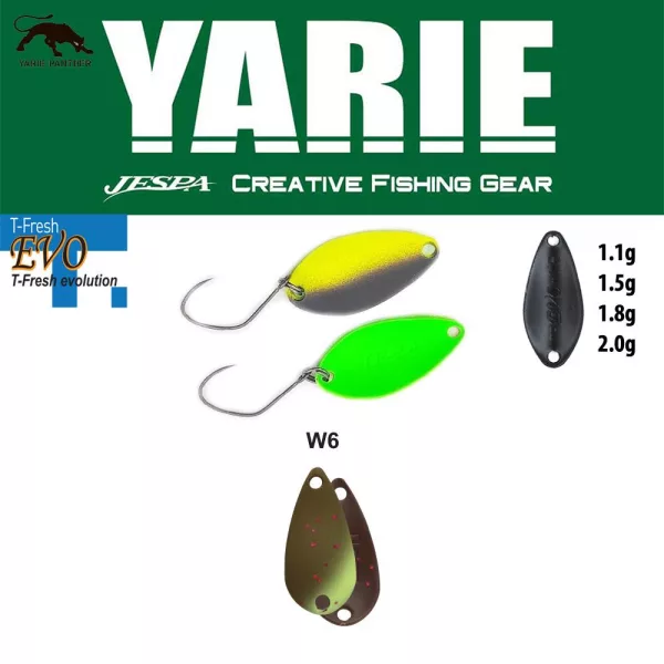 Yarie 710T T-Fresh Evo 1,5gr W6 Ehuesukai Lyžicová Nástraha