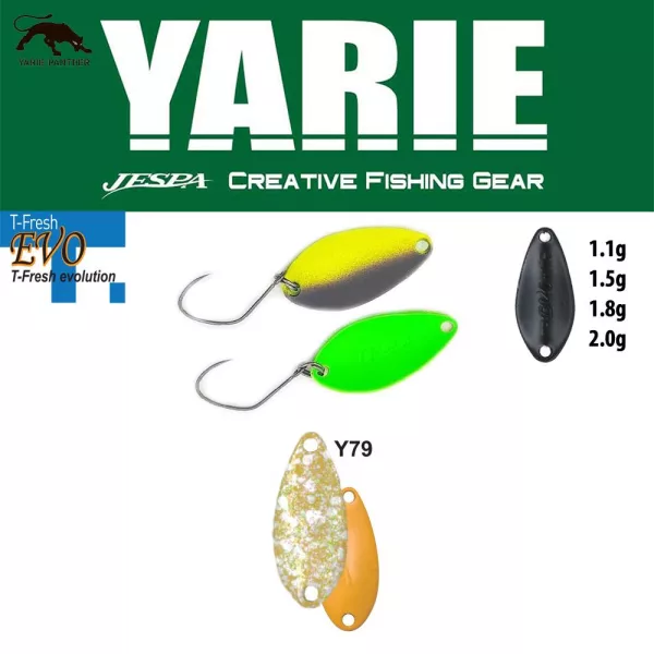 Yarie 710T T-Fresh Evo 1,5gr Y79 Zarame Lyžicová Nástraha