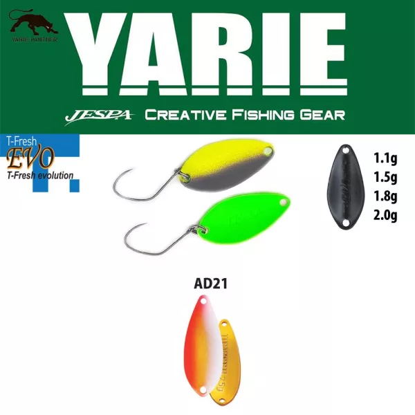 Yarie 710T T-Fresh Evo 1,8gr AD21 Uzakin Trblietka