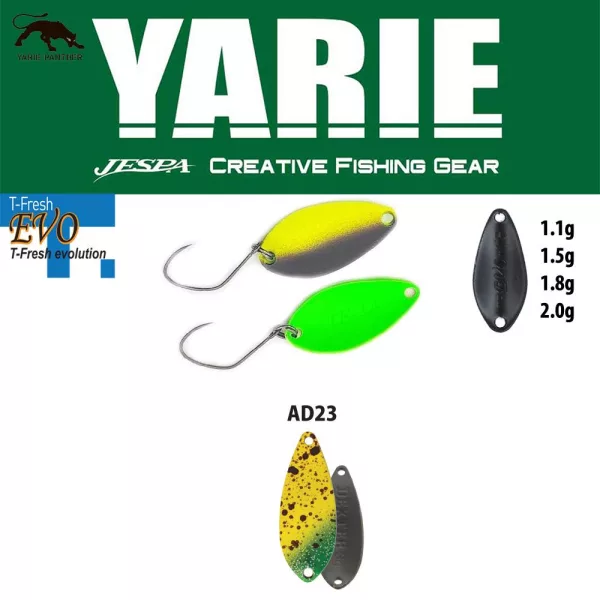 Yarie 710T T-Fresh Evo 2,0gr AD23 Monkey Banana Lyžičková rotačka