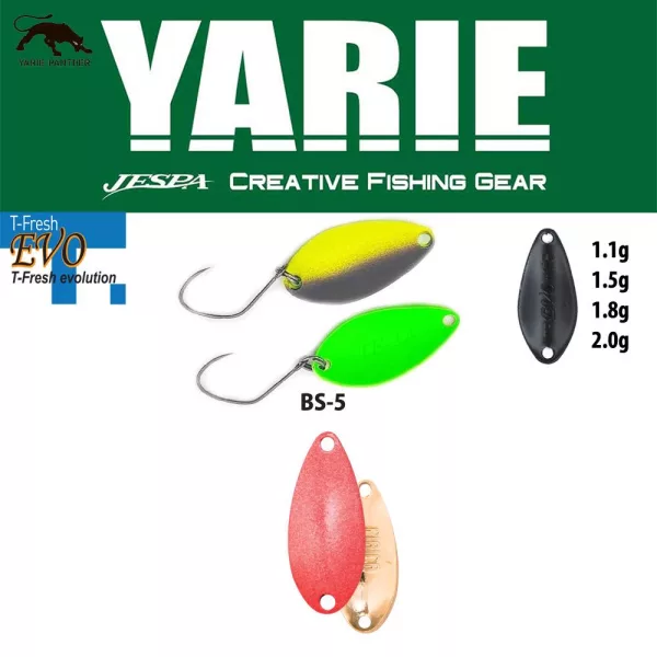 Yarie 710T T-Fresh Evo 2,0gr BS-5 Matte Red Lyžičková rotačka
