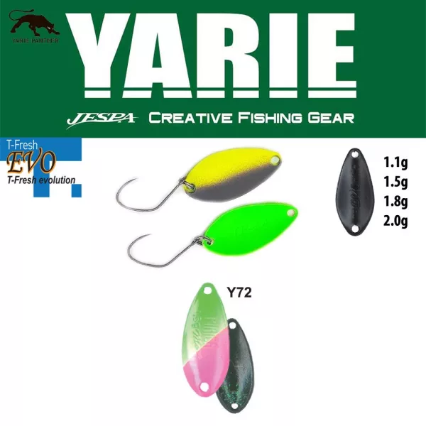 Yarie 710T T-Fresh Evo 2,0gr E72 Kids Plum Lyžičkový Wobler