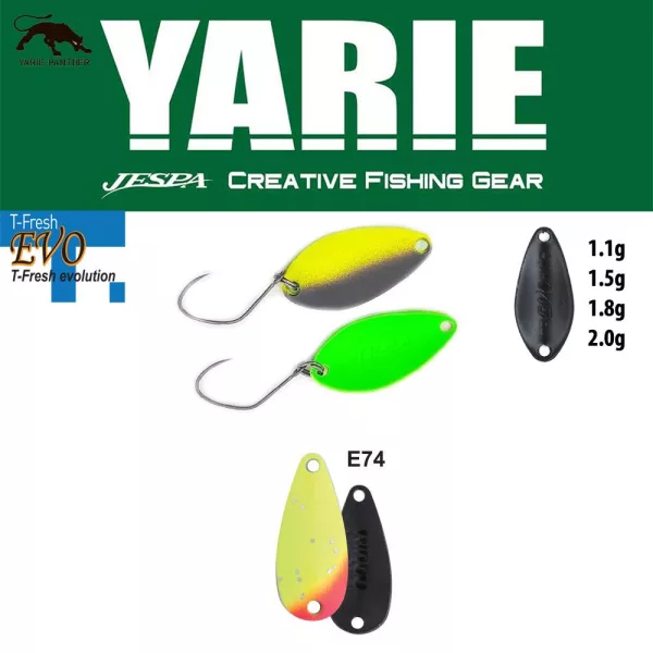 Yarie 710T T-Fresh Evo 2,0gr E74 Lemon Squash Lyžičková rotačka