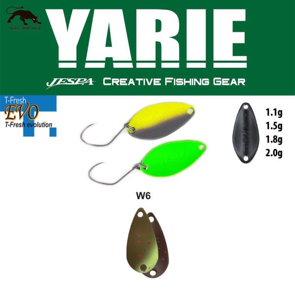 Yarie 710T T-Fresh Evo 2,0gr W6 Ehuesukai Lyžičkový Wobler