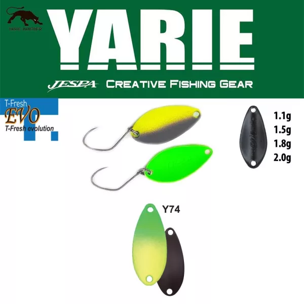 Yarie 710T T-Fresh Evo 2,0gr Y74 Green/Lemon Kanál Villantó