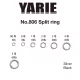 Yarie 806 Split Ring Black 30lb 3 Spojovací krúžok 25ks