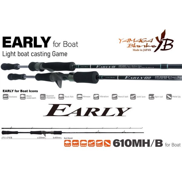 Yamaga Blanks Early Boat 610MH/B Baitcast 2,10m 10-50gr 2-dielny prívlačový prút