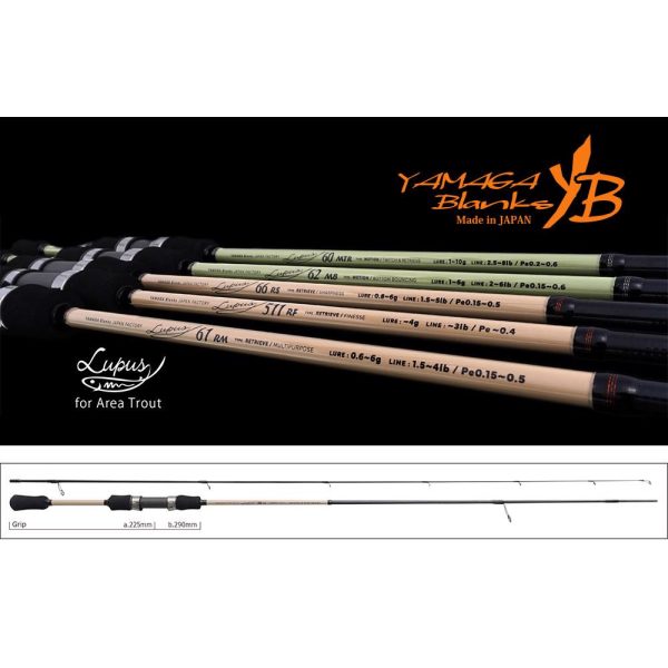 Yamaga Blanks Lupus Area 66RS Retrieve 1,99m 0,8-6gr 2-dielny prút na prívlač