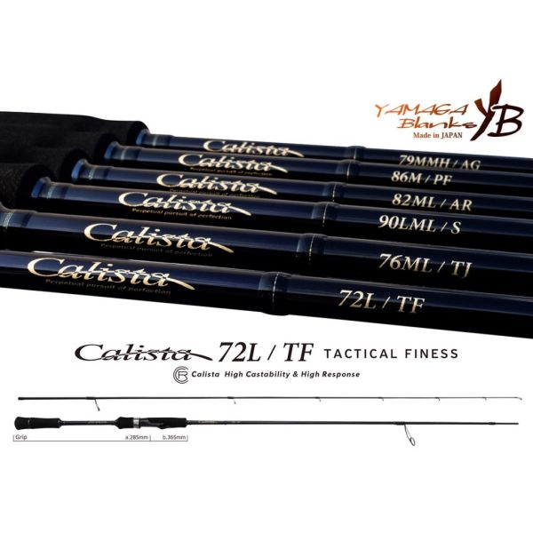 Yamaga Blanks Calista 72L/TF Tactical Finess 2,204m 20gr Fuji Titanium Torzite 2 Részes Pergető Bot