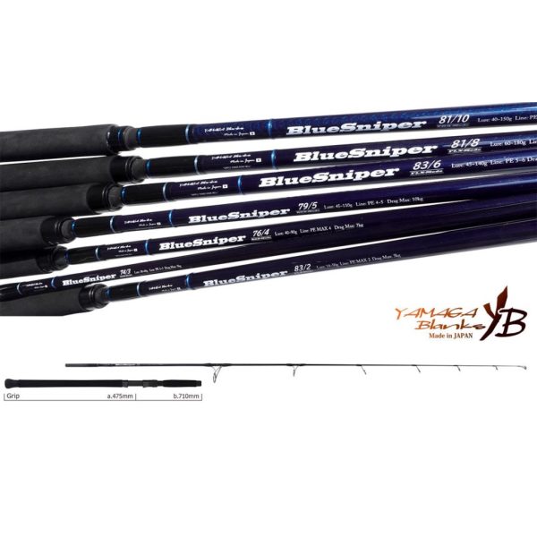 Yamaga Blanks Blue Sniper 76/4 RGD Mode 2,31m 40-90gr Nyéltoldós Pergető Bot