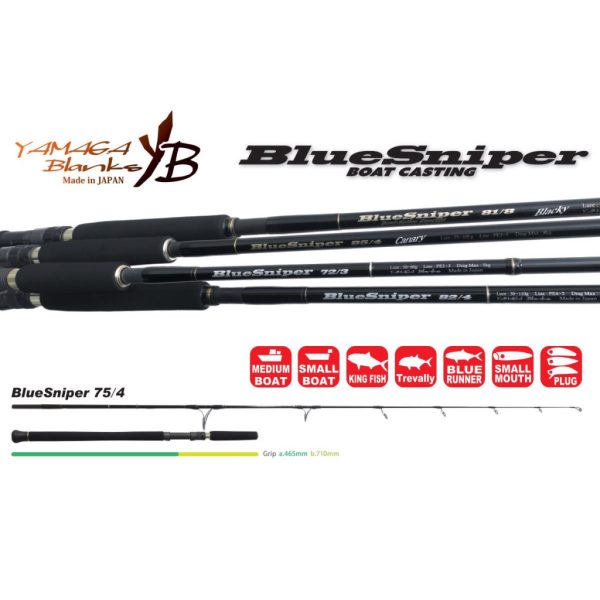 Yamaga Blanks Blue Sniper 75/4 2,26m 30-100gr 2-dielny prút na prívlač